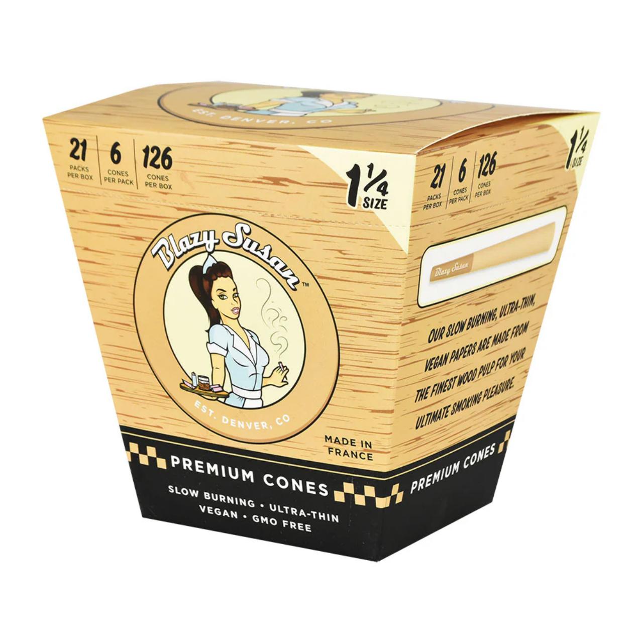 BLAZY SUSAN CONES UNBLEACHED - 1 1/4 - 21PK