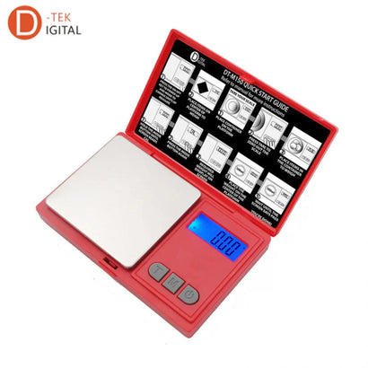 D-TEK DIGITAL SCALE - 150G X 0.01G / 200G X 0.01G - RED