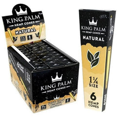 KING PALM HEMP - 1-1/4 CONES - 30PK- 6CT