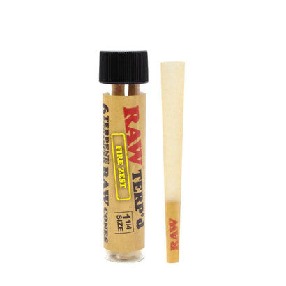 Raw Terp'd 1-1/4 Cones 1PK-6CT Fire Zest