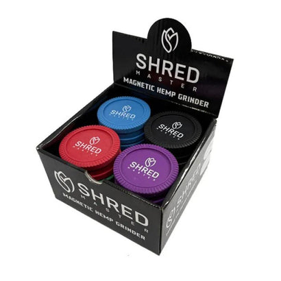 Shred Master Hemp Grinder 2 Piece Magnetic | 12 Count