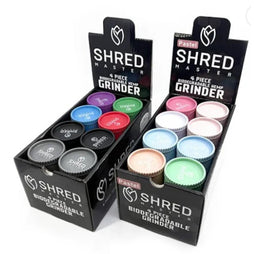 Shred Master Hemp Grinder 4 Piece -16COUNT