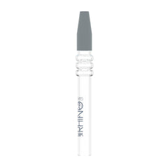 White Rhino Quartz Dab Straw w/ Silicone Cap (25 Count Display)