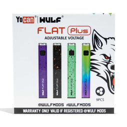 Wulf Mods Flat Plus Battery Assorted Colors (Pack of 9)