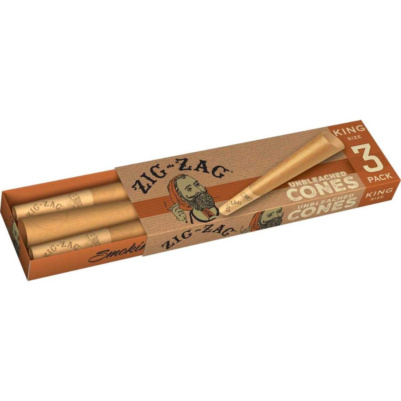 Zig Zag Cones King Size 1PK-3CT