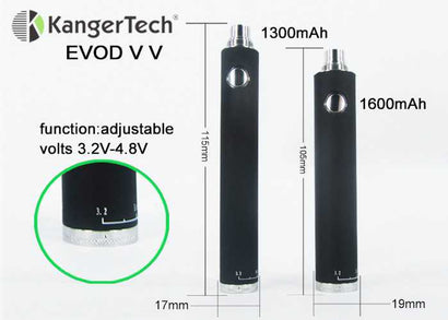 Kanger eVod Twist VV 1300mAh eGo Battery