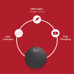 Pivoi QI Fast Wireless Charging Pad