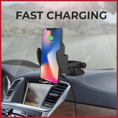 Pivoi Car Mobile Holder With Wireless Fast Charging 