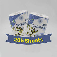 205 sheet 3 Ply 48 Rolls Toilet Paper (9840 Sheets)