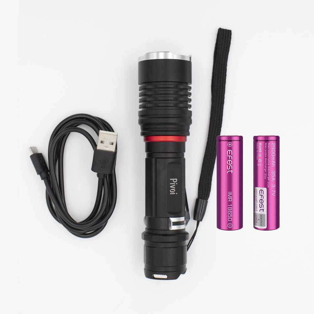 10W Tactical Zoom Flashlights with 18650 Battery
