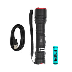 Lithicore 18650 Battery with 15W Super Beam Flashlight