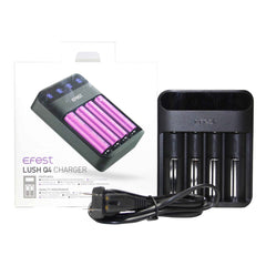 Efest LUSH Q4 Charger with 2 x 18650 (3100mAh) Battery