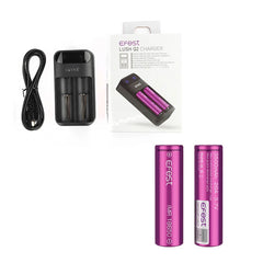 Efest LUSH Q2 Charger with 2 x 18650 (3500mAh) Battery