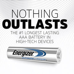 Energizer AAA Lithium Batteries, Ultimate Lithium Triple A Rechargeable Batteries (8 Count)