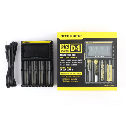 NITECORE D4 DIGICHARGER UNIVERSAL CHARGER 18650 RCR123A 17650 17670 14500 AA AAA