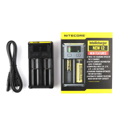 NiteCore i2 Intellicharger Two-Channel Charger - for 18650 etc