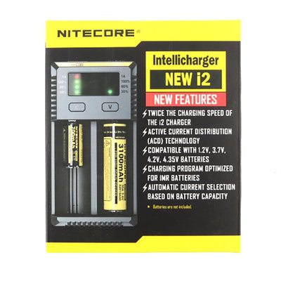 NiteCore i2 Intellicharger Two-Channel Charger - for 18650 etc