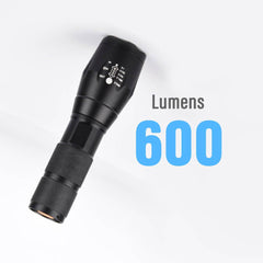 600 Lumens 18650 Battery Flashlights
