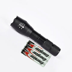 Pivoi 10W LED (600 Lumens) Zoom focus Metal body IP44 Water Resistant LED Flashlight - Include AAA Battery