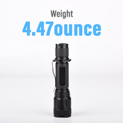 10W IP44 Water Resistant Flashlight with Blackcell BU1 Charger 2 x 18650 Battery