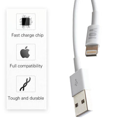 VOI USB to Lighting Cable Compatible with Apple Device, 6-Pack (White)
