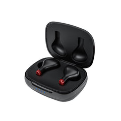 Pivoi 8S True Wireless Earbuds with Wireless Charging case Red & Black