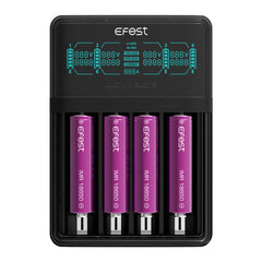 Efest LUC V4 Charger and 2 x 18650 Battery